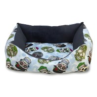 Skull Design Dog Bed - Comfortable and Stylish