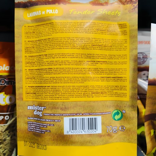 Mister Dog Chicken Snack 70 Gr - Irresistible Dog Treat