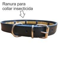 Collar Protect Cuero Natural 55x2.5cm