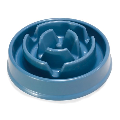 Gluttons Slow Feeder Bowl 20.5x5.8cm Blue