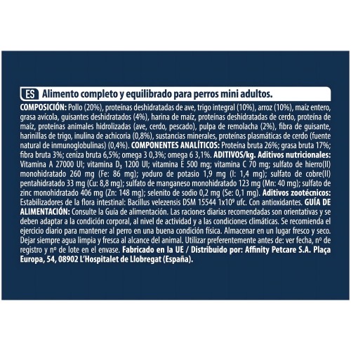 Advance Mini Adult Comida para Perros 0.7kg