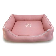 Cama Cuadrada Rosa con Huella de Arquivet