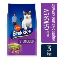 Brekkies Cat Sterilized Chicken 3 Kg - Healthy Nutrition for Cats