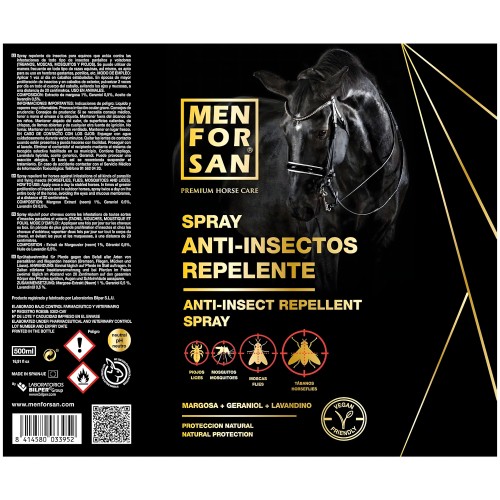 Spray Repelente Natural Menforsan para Caballos - 500ml