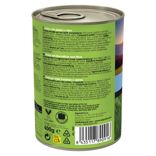 Arquivet Senior & Light Wet Food - Chicken 400g