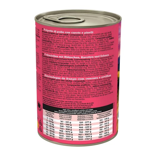 Albóndigas de Pollo, Zanahoria y Guisantes 400g - Deliciosas y Nutritivas