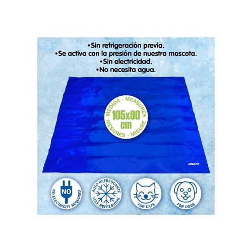 Alfombra Refrescante Perros Y Gatos 90x105 Cm.