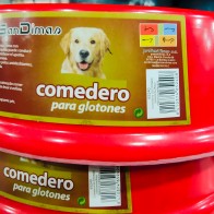 Comedero Glotones San Dimas para Perros - Rojo