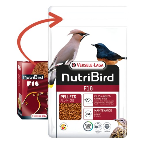 Nutribird F-16 - Complete Bird Food for Insectivores and Frugivores