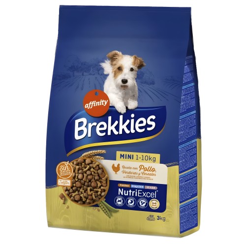 Brekkies Adult Mini 3 Kg - Nutrición para Perros Pequeños