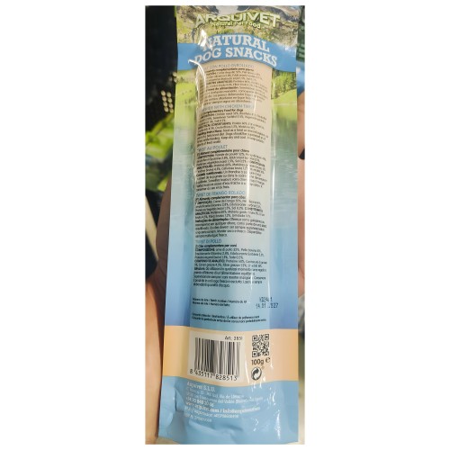 Snack Palito Twist de Pollo 24cm de Arquivet - Golosina Natural para Perros