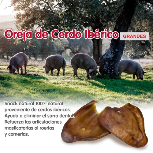 Orejas De Cerdo Iberico X-large +60gr. Bolsa 30 Uds.
