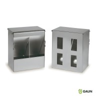 Comedero Doble con Tapa y Visor Gaun para Palomas