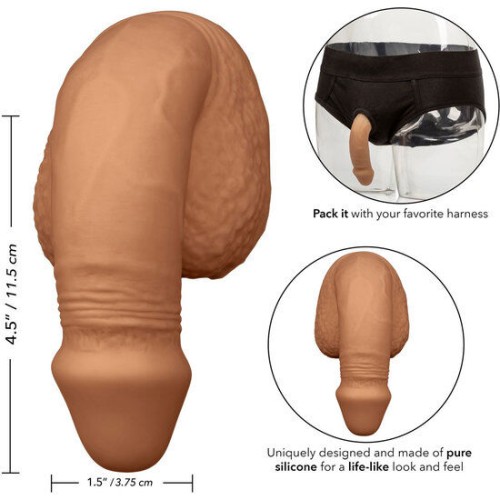 Packer Gear Silicone Packing Penis 12.75cm Caramel