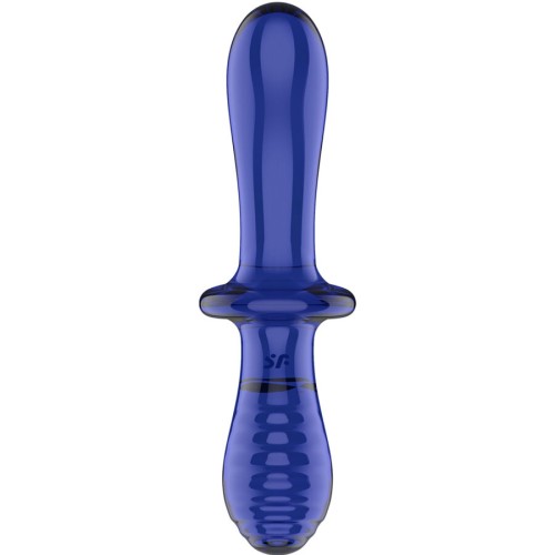 Satisfyer Double Crystal Dildo Blue - Ultimate Pleasure