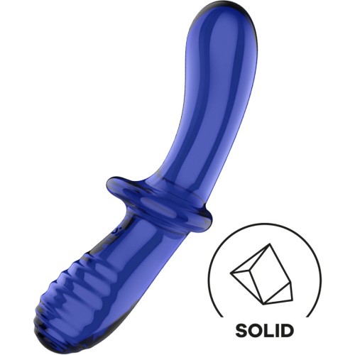 Satisfyer Double Crystal Dildo Blue - Ultimate Pleasure