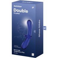 Satisfyer Double Crystal Dildo Blue - Ultimate Pleasure