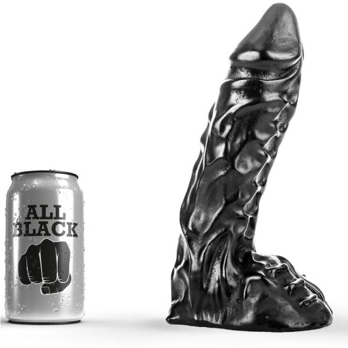 All Black 23 cm Dildo - Realistic Pleasure