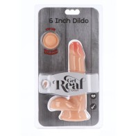 Dual Density Dildo 17 Cm Natural - Realistic Suction Toy