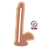 Dual Density Dildo 17 Cm Natural - Realistic Suction Toy