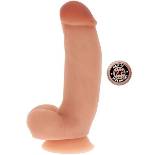 Dildo Realista de Silicona de 18 cm con Testículos para Placer