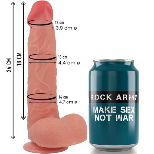 Dildo Realista Dual Density Liquid Silicone Raptor 24 Cm