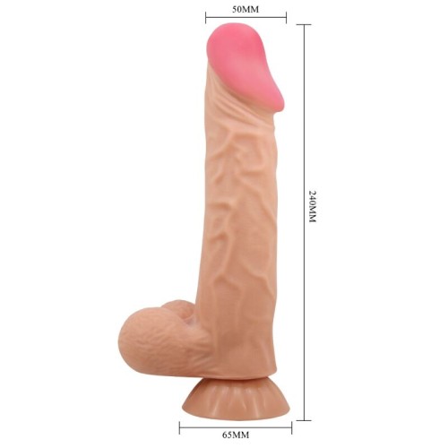 Pretty Love Sliding Skin Realistic Dildo with Suction Base