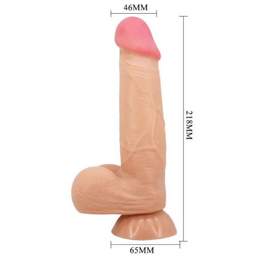 Pretty Love Sliding Skin Realistic Dildo with Suction Base