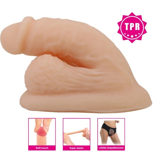 Ultra Realistic Elastic Dildo 10 cm Natural for Ultimate Pleasure