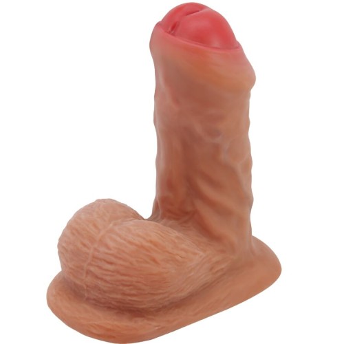 Warnell Dildo Ultra Realístico Y Elástico 9.5 Cm Mulato
