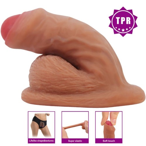 Warnell Dildo Ultra Realístico Y Elástico 9.5 Cm Mulato