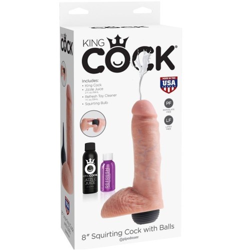 Natural Ejaculating Realistic Penis 20.32 cm - King Cock