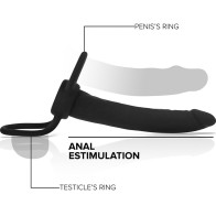 Mythology Cobi Onyx Silicone Double Penetration Harness