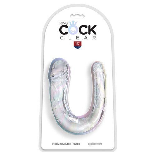 Double Trouble Clear Dildo 33 cm - Dual Pleasure
