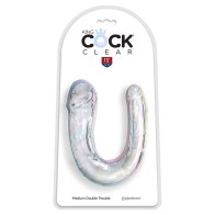 Double Trouble Clear Dildo 33 cm - Dual Pleasure