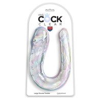 Dildo Doble Transparent 44 cm