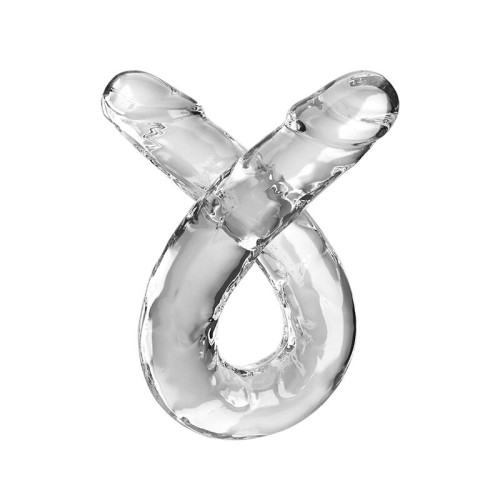 Double Trouble Dildo Doble Transparente Para Parejas