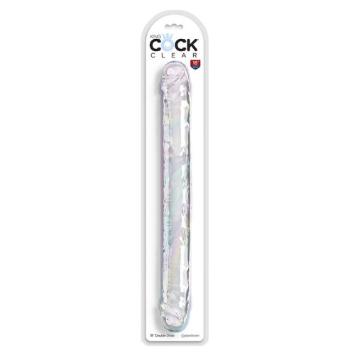 Double Trouble Dildo Doble Transparente Para Parejas
