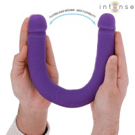 Intense - Gunter Dildo Doble Vibrador 40 Cm Morado - Doble Estimulación