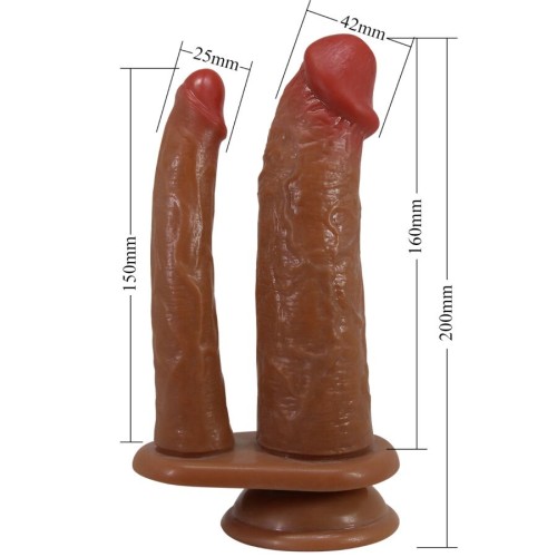 Goran Double Realistic Natural Mulatto Dildo