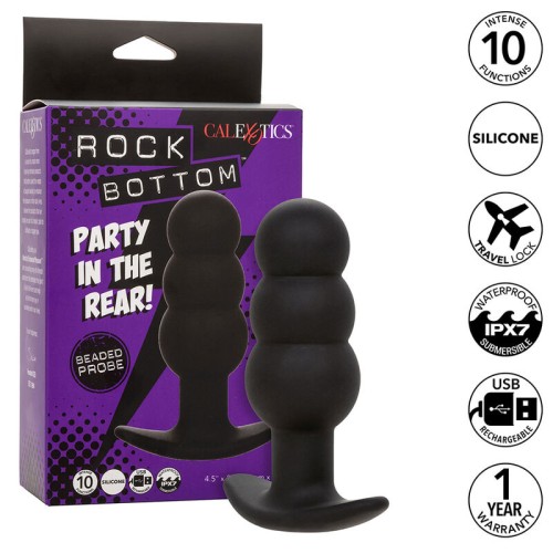 Rock Bottom Beaded Anal Plug with 10 Vibration Modes
