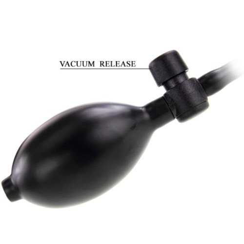 Inflatable Black Anal Plug by Pretty Love