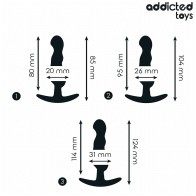 Set of 3 Silicone Anal Plugs