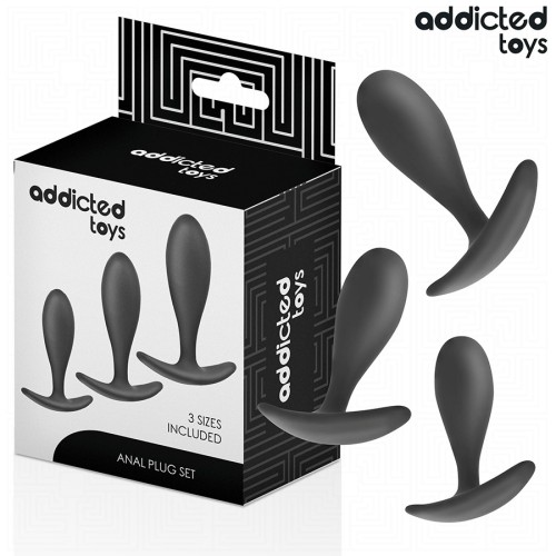 Set of 3 Silicone Anal Plugs - Progressive Exploration