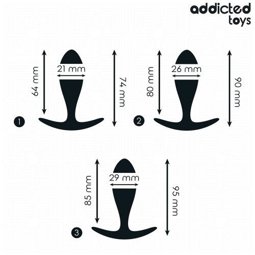 Set De 3 Plug Anal Silicona - Exploración Progresiva