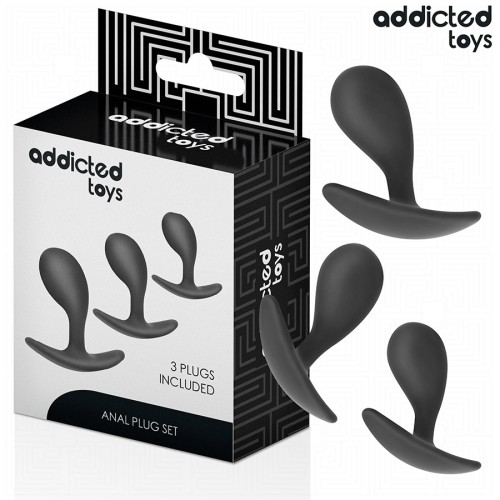 Set of 3 Silicone Anal Plugs Model 3 - Gradual Pleasure