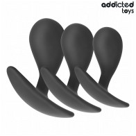 Set of 3 Silicone Anal Plugs Model 3 - Gradual Pleasure