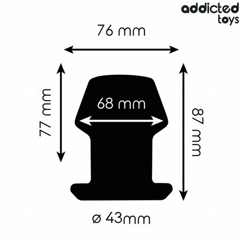 Hollow Anal Plug Extreme Silicone M Size