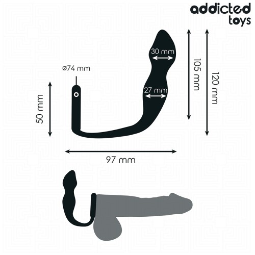 Plug Anal Con Anillo De Silicona Para Placer Mejorado