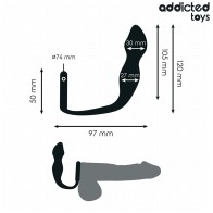 Anal Plug with Silicone Ring for Enhanced Pleasure